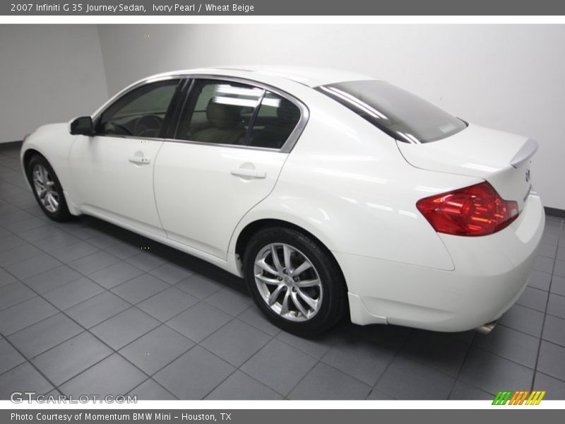 Ivory Pearl / Wheat Beige 2007 Infiniti G 35 Journey Sedan