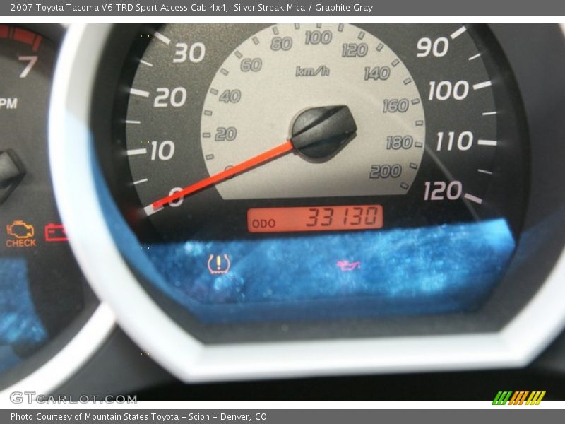 Silver Streak Mica / Graphite Gray 2007 Toyota Tacoma V6 TRD Sport Access Cab 4x4