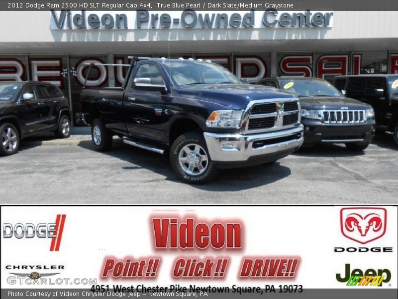 True Blue Pearl / Dark Slate/Medium Graystone 2012 Dodge Ram 2500 HD SLT Regular Cab 4x4