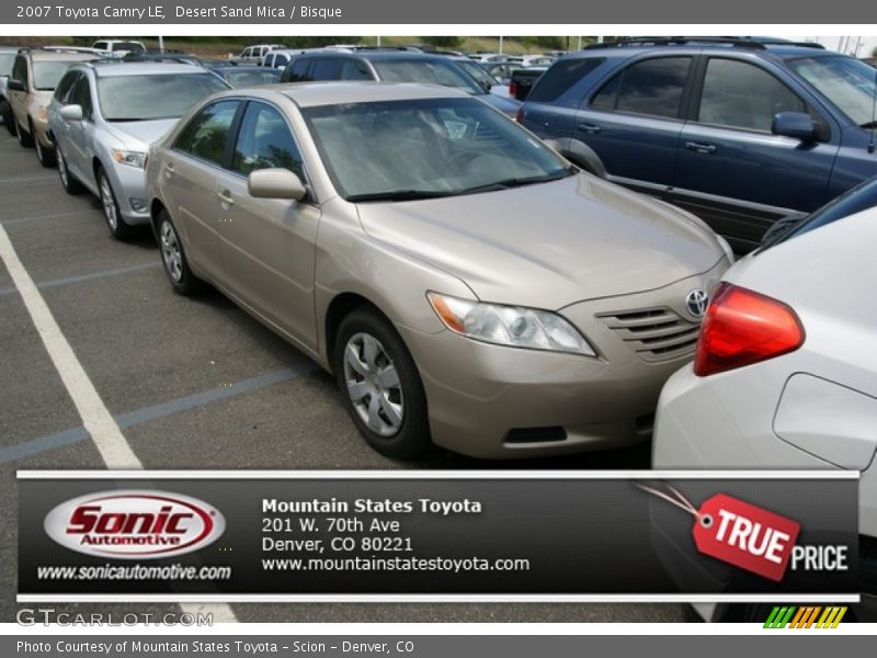 Desert Sand Mica / Bisque 2007 Toyota Camry LE
