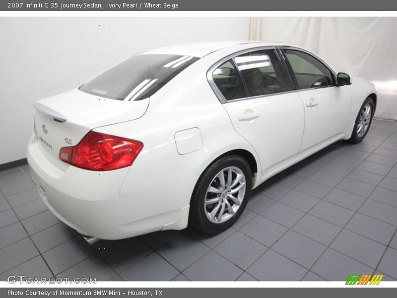 Ivory Pearl / Wheat Beige 2007 Infiniti G 35 Journey Sedan