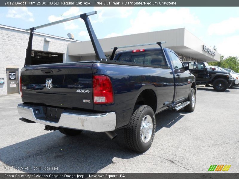True Blue Pearl / Dark Slate/Medium Graystone 2012 Dodge Ram 2500 HD SLT Regular Cab 4x4