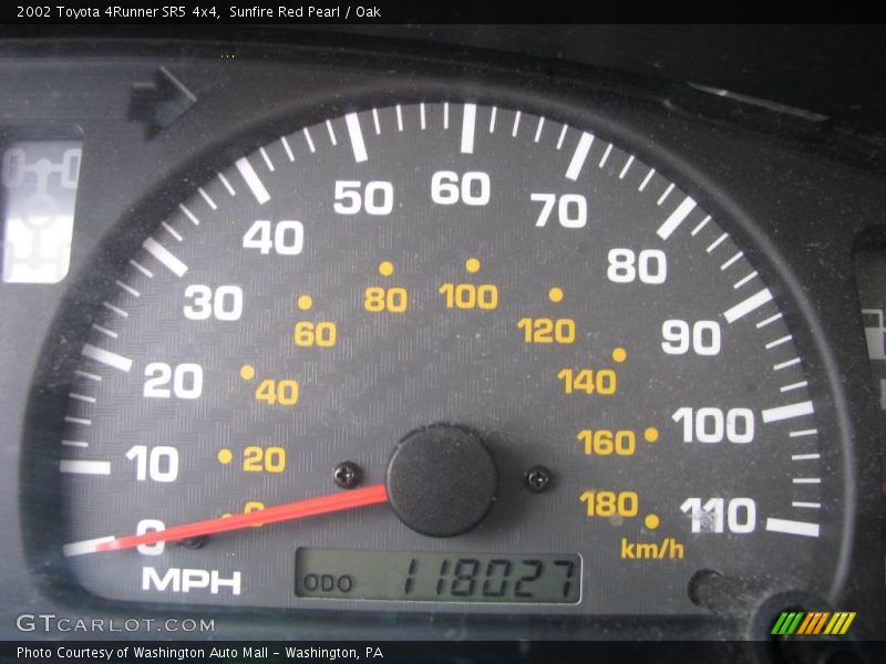 Sunfire Red Pearl / Oak 2002 Toyota 4Runner SR5 4x4