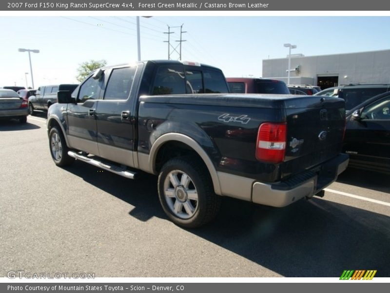 Forest Green Metallic / Castano Brown Leather 2007 Ford F150 King Ranch SuperCrew 4x4