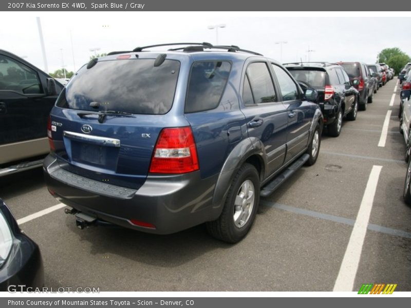 Spark Blue / Gray 2007 Kia Sorento EX 4WD