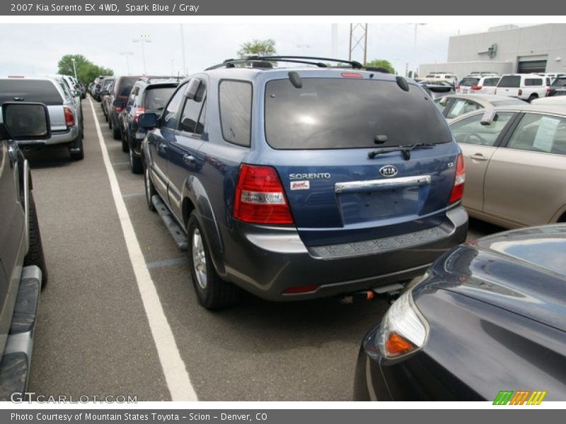 Spark Blue / Gray 2007 Kia Sorento EX 4WD