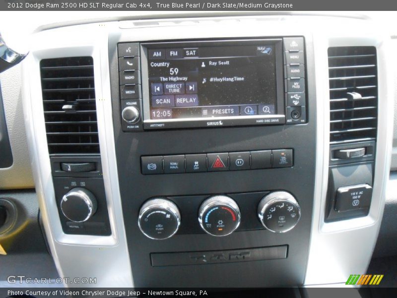 True Blue Pearl / Dark Slate/Medium Graystone 2012 Dodge Ram 2500 HD SLT Regular Cab 4x4