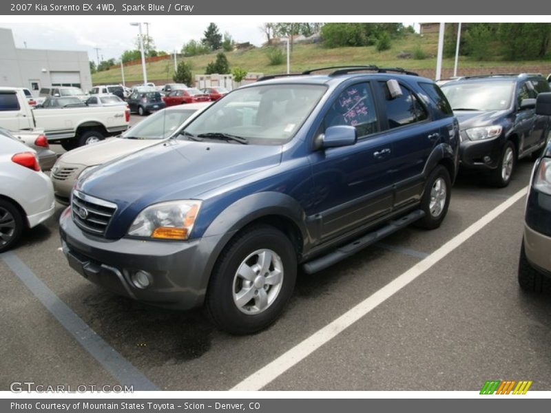 Spark Blue / Gray 2007 Kia Sorento EX 4WD