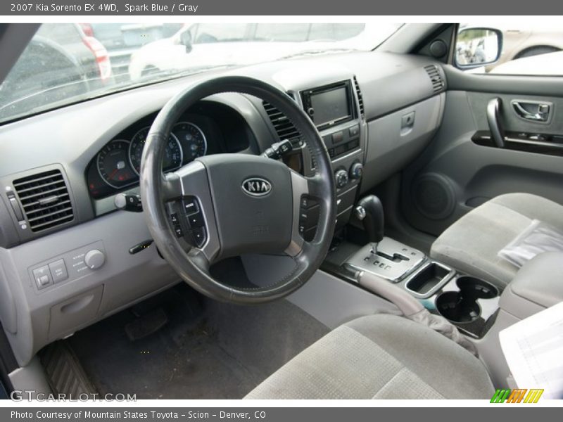 Spark Blue / Gray 2007 Kia Sorento EX 4WD