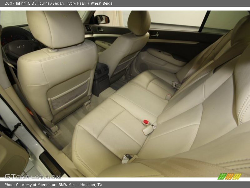 Ivory Pearl / Wheat Beige 2007 Infiniti G 35 Journey Sedan