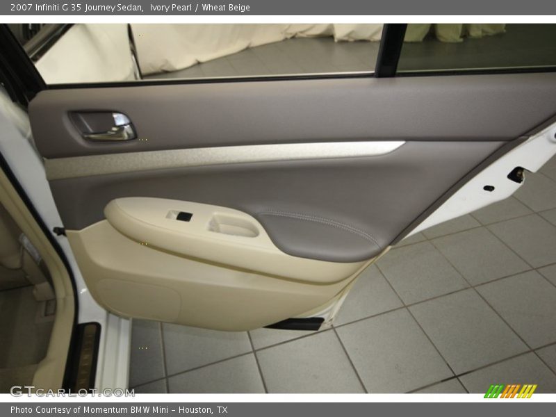 Ivory Pearl / Wheat Beige 2007 Infiniti G 35 Journey Sedan