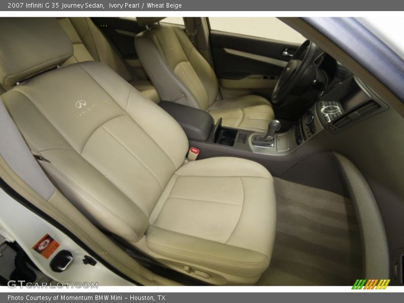 Ivory Pearl / Wheat Beige 2007 Infiniti G 35 Journey Sedan
