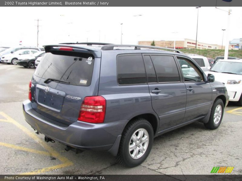 Bluestone Metallic / Ivory 2002 Toyota Highlander Limited