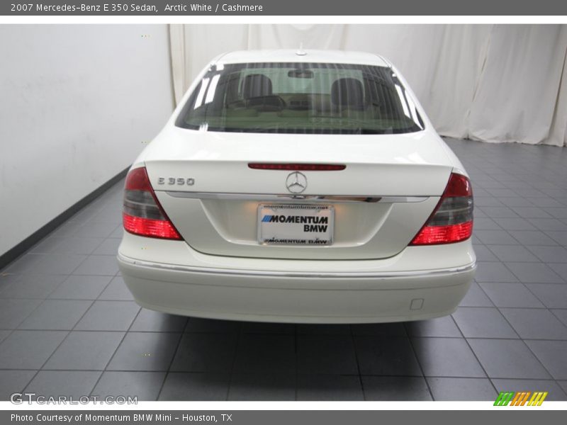 Arctic White / Cashmere 2007 Mercedes-Benz E 350 Sedan