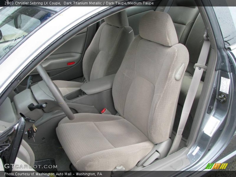 Dark Titanium Metallic / Dark Taupe/Medium Taupe 2003 Chrysler Sebring LX Coupe