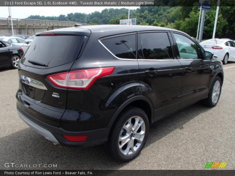 Tuxedo Black Metallic / Medium Light Stone 2013 Ford Escape SEL 1.6L EcoBoost 4WD