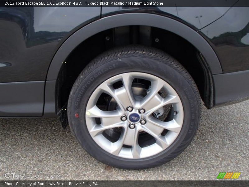 Tuxedo Black Metallic / Medium Light Stone 2013 Ford Escape SEL 1.6L EcoBoost 4WD