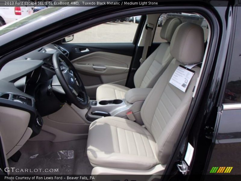 Tuxedo Black Metallic / Medium Light Stone 2013 Ford Escape SEL 1.6L EcoBoost 4WD
