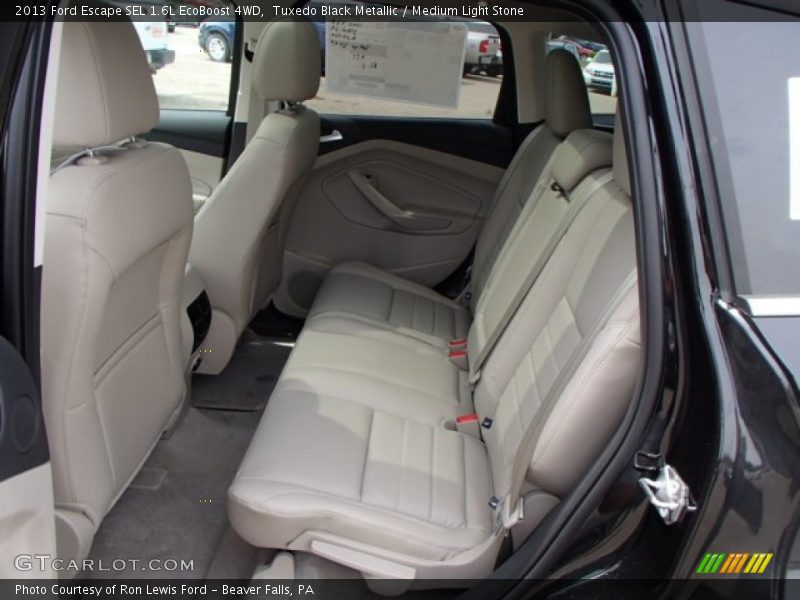 Tuxedo Black Metallic / Medium Light Stone 2013 Ford Escape SEL 1.6L EcoBoost 4WD