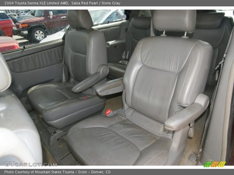 Salsa Red Pearl / Stone Gray 2004 Toyota Sienna XLE Limited AWD