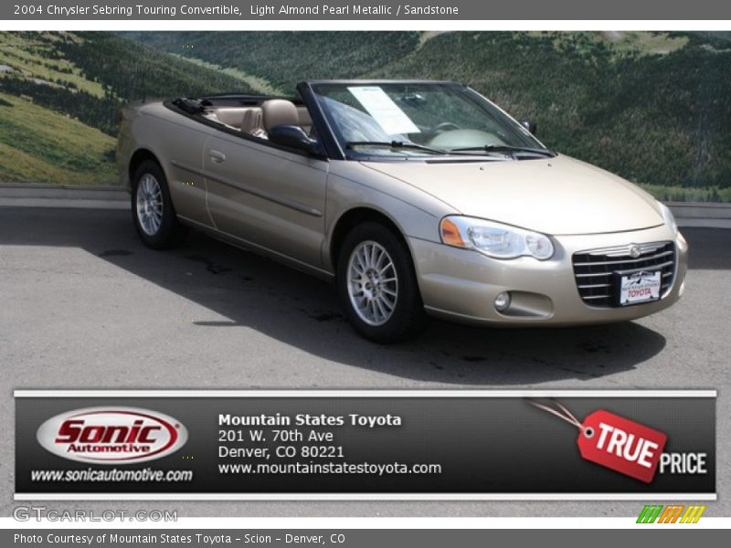 Light Almond Pearl Metallic / Sandstone 2004 Chrysler Sebring Touring Convertible