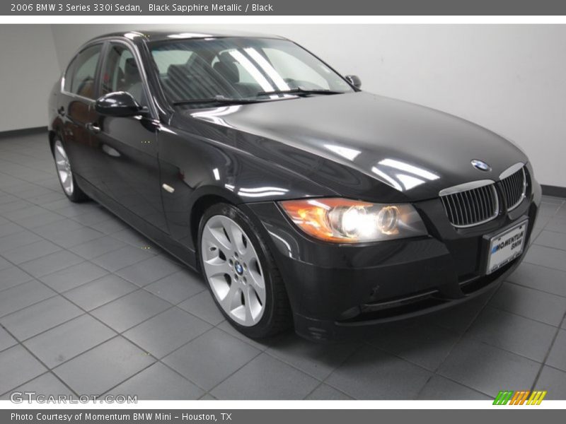 Black Sapphire Metallic / Black 2006 BMW 3 Series 330i Sedan