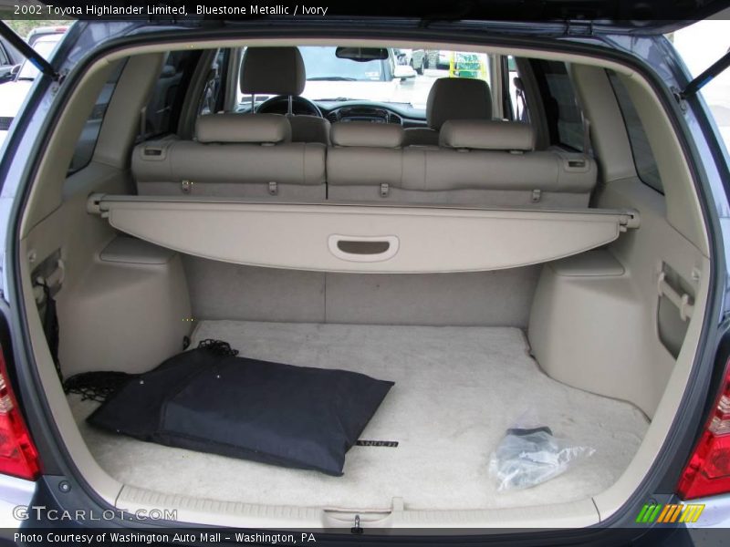 Bluestone Metallic / Ivory 2002 Toyota Highlander Limited