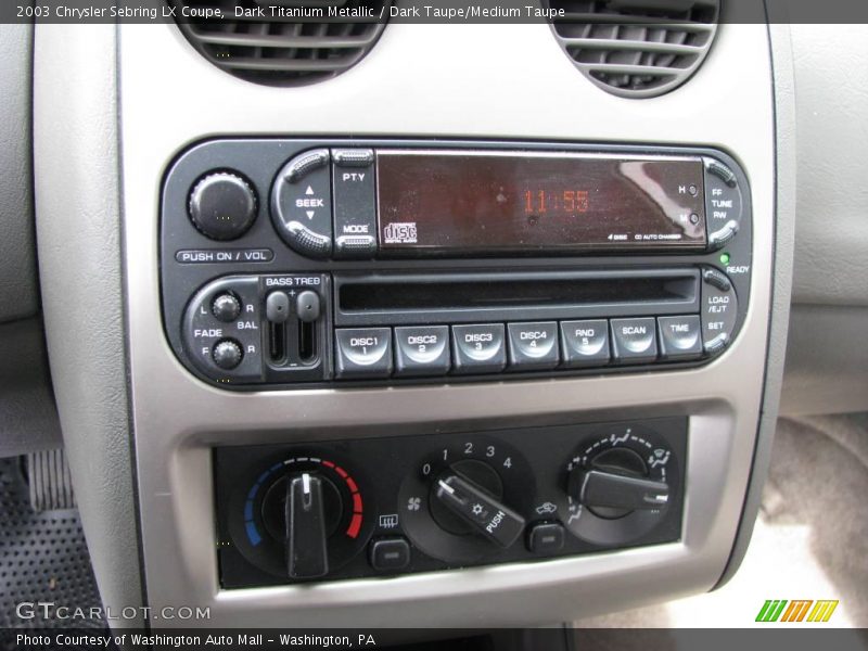 Dark Titanium Metallic / Dark Taupe/Medium Taupe 2003 Chrysler Sebring LX Coupe