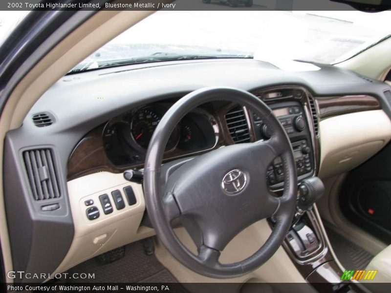 Bluestone Metallic / Ivory 2002 Toyota Highlander Limited
