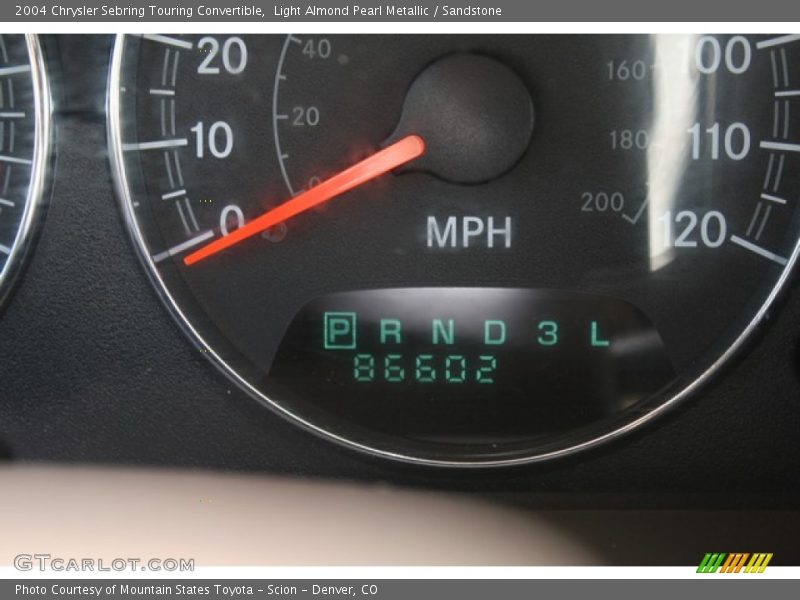 Light Almond Pearl Metallic / Sandstone 2004 Chrysler Sebring Touring Convertible