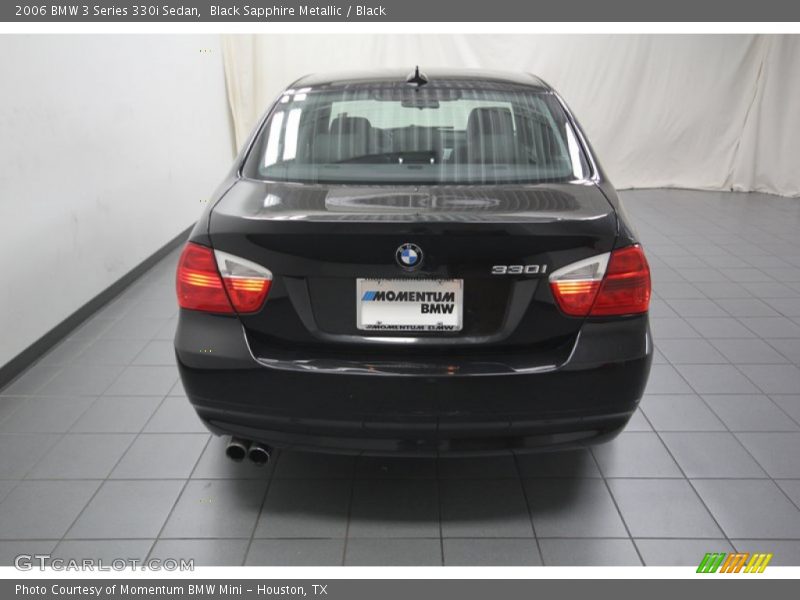 Black Sapphire Metallic / Black 2006 BMW 3 Series 330i Sedan