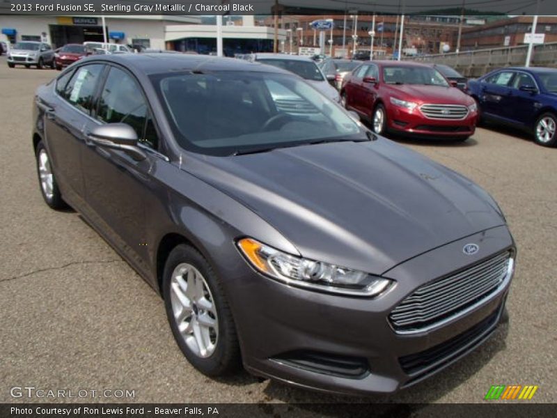 Sterling Gray Metallic / Charcoal Black 2013 Ford Fusion SE