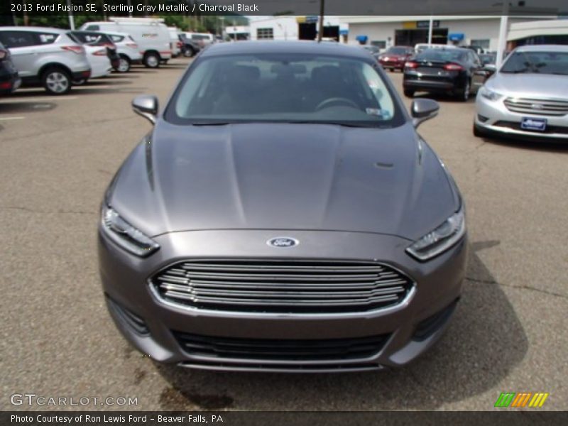 Sterling Gray Metallic / Charcoal Black 2013 Ford Fusion SE