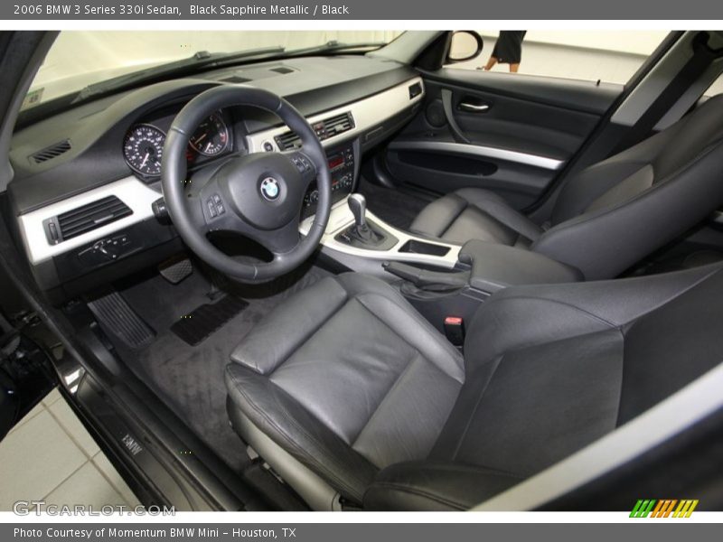 Black Sapphire Metallic / Black 2006 BMW 3 Series 330i Sedan