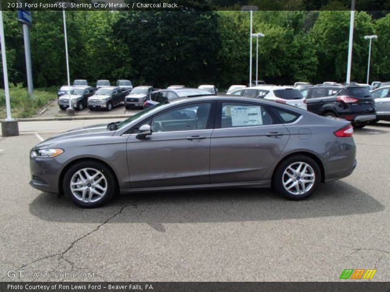 Sterling Gray Metallic / Charcoal Black 2013 Ford Fusion SE