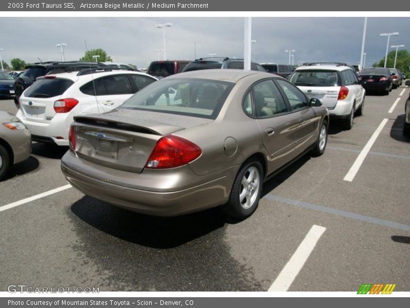 Arizona Beige Metallic / Medium Parchment 2003 Ford Taurus SES