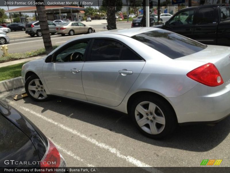 Quicksilver Metallic / Ebony 2009 Pontiac G6 Sedan