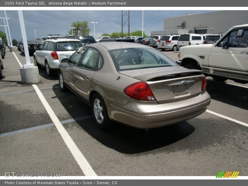 Arizona Beige Metallic / Medium Parchment 2003 Ford Taurus SES