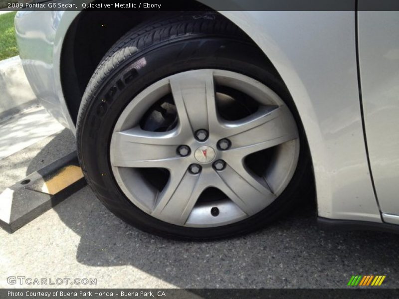 Quicksilver Metallic / Ebony 2009 Pontiac G6 Sedan