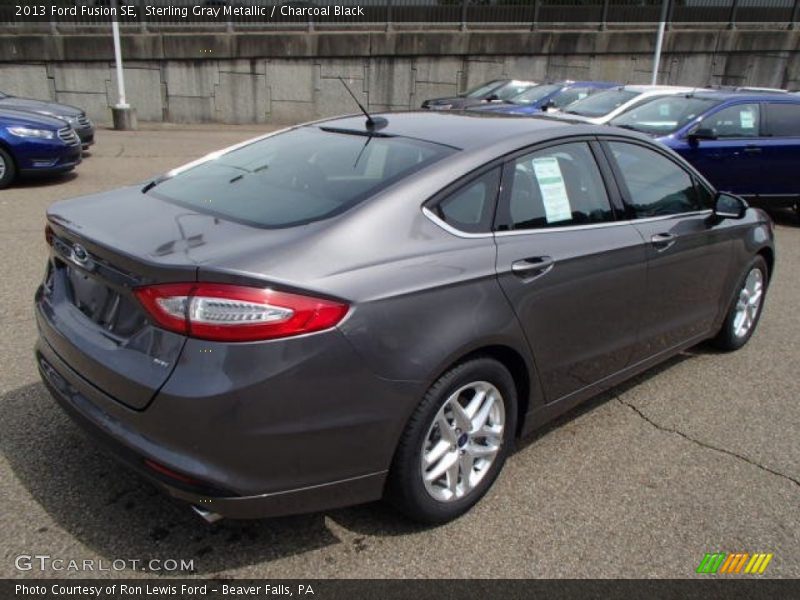Sterling Gray Metallic / Charcoal Black 2013 Ford Fusion SE