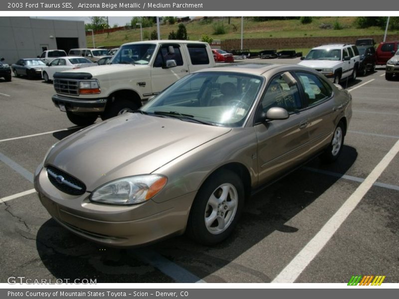 Arizona Beige Metallic / Medium Parchment 2003 Ford Taurus SES