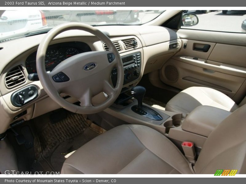 Arizona Beige Metallic / Medium Parchment 2003 Ford Taurus SES