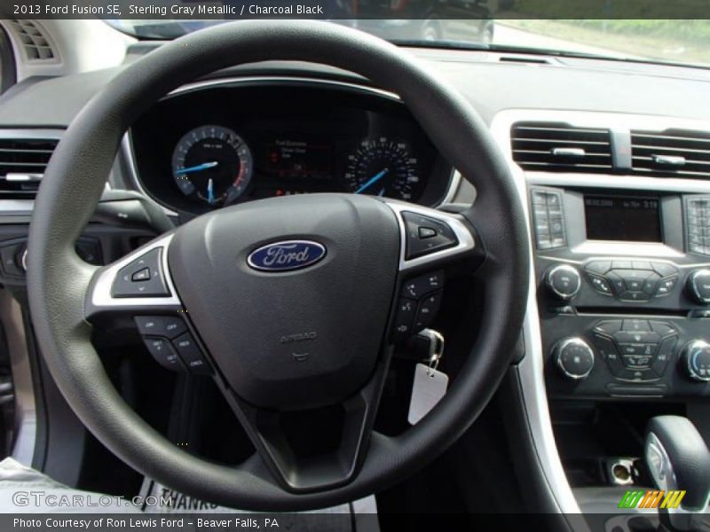 Sterling Gray Metallic / Charcoal Black 2013 Ford Fusion SE