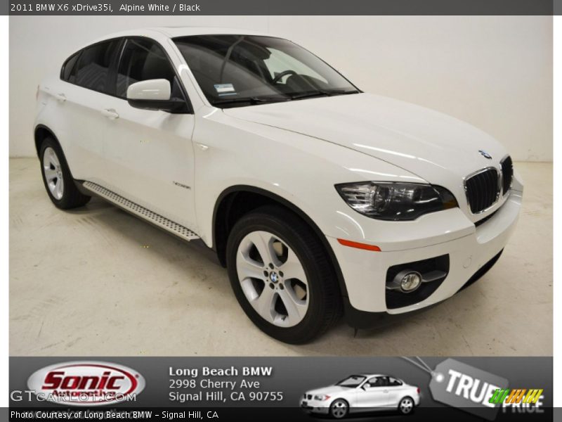 Alpine White / Black 2011 BMW X6 xDrive35i