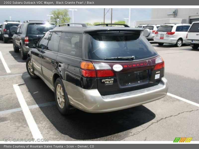 Black Granite Pearl / Black 2002 Subaru Outback VDC Wagon