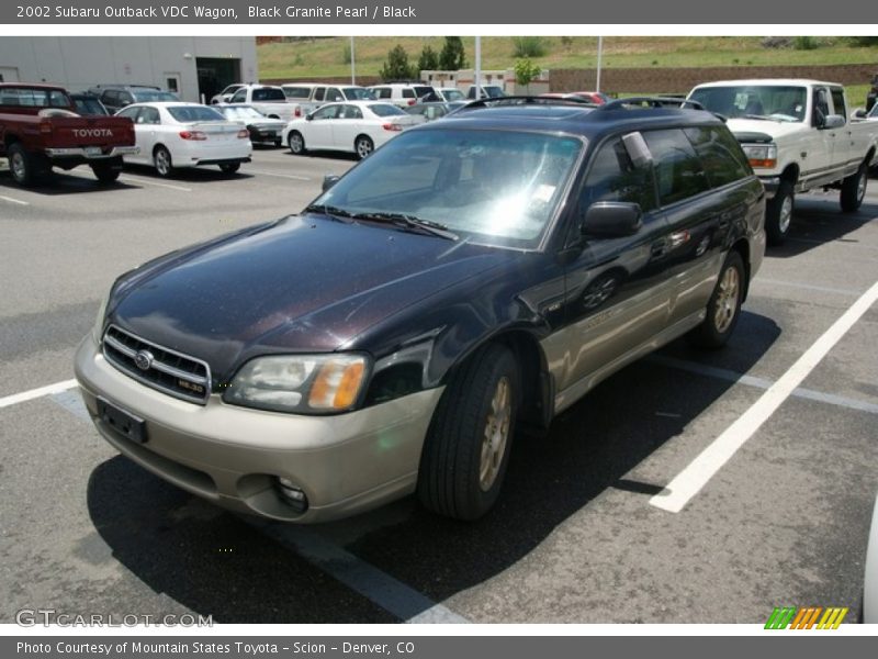 Black Granite Pearl / Black 2002 Subaru Outback VDC Wagon