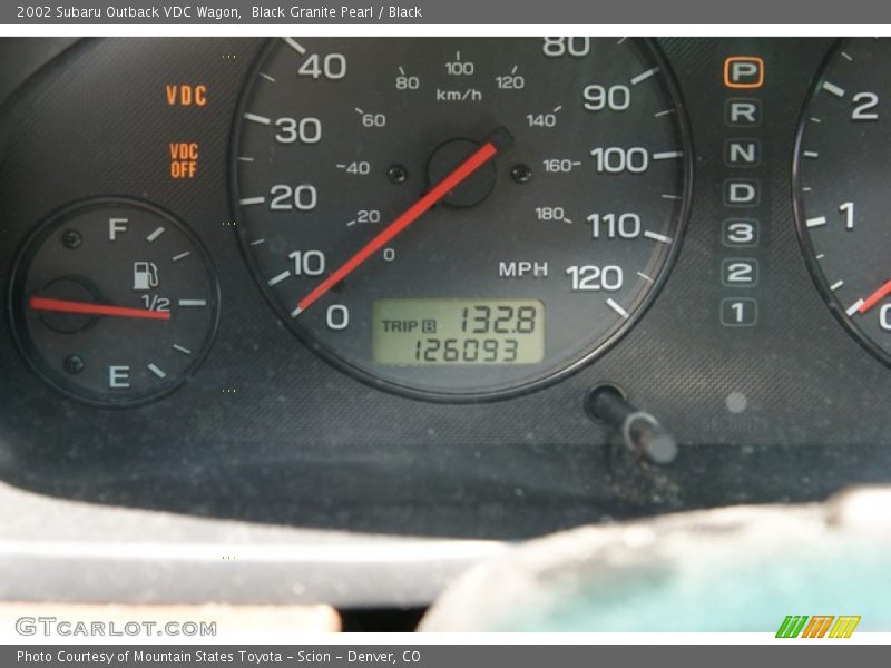 Black Granite Pearl / Black 2002 Subaru Outback VDC Wagon