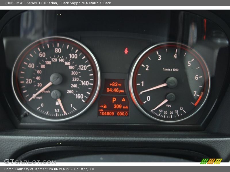 Black Sapphire Metallic / Black 2006 BMW 3 Series 330i Sedan