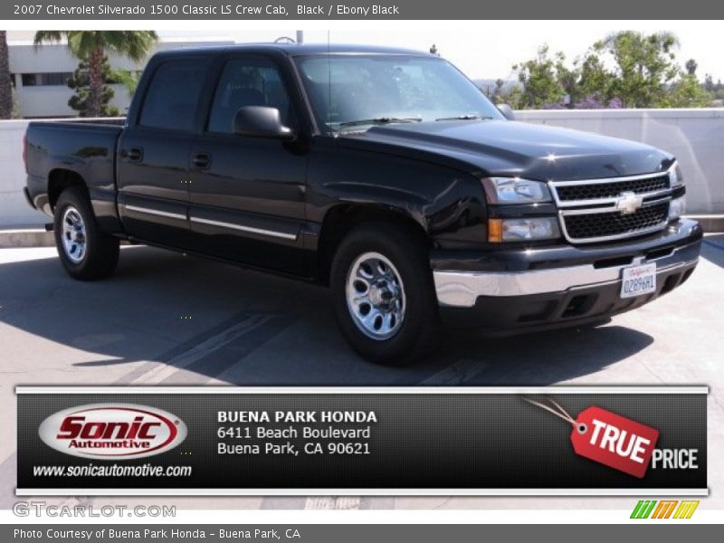 Black / Ebony Black 2007 Chevrolet Silverado 1500 Classic LS Crew Cab