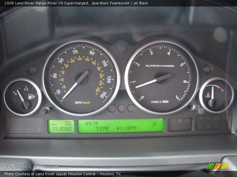 Java Black Pearlescent / Jet Black 2008 Land Rover Range Rover V8 Supercharged